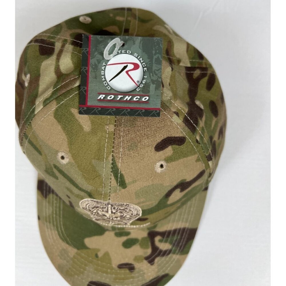 Rothco MultiCam Camo Stay Muleskinners Military Adjustable Strapback Hat NWT - Picture 2 of 5